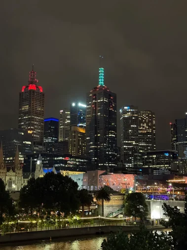 Stunning floor-to-ceiling panoramic views of the city lights from the best new years eve events melbourne